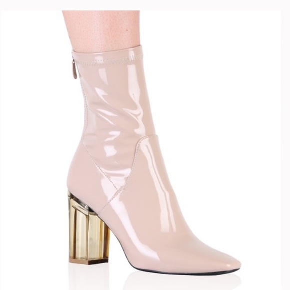 Public desire clear heeled booties - Picture 3 of 8